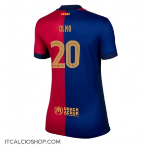 Barcelona Dani Olmo #20 Prima Maglia Femmina 2024-25 Manica Corta